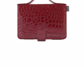Kindle 6 inch Ebook Reader Cover Case Bagabook Trendy Red Croc Design w Unique Hand Strap for Easy Use
