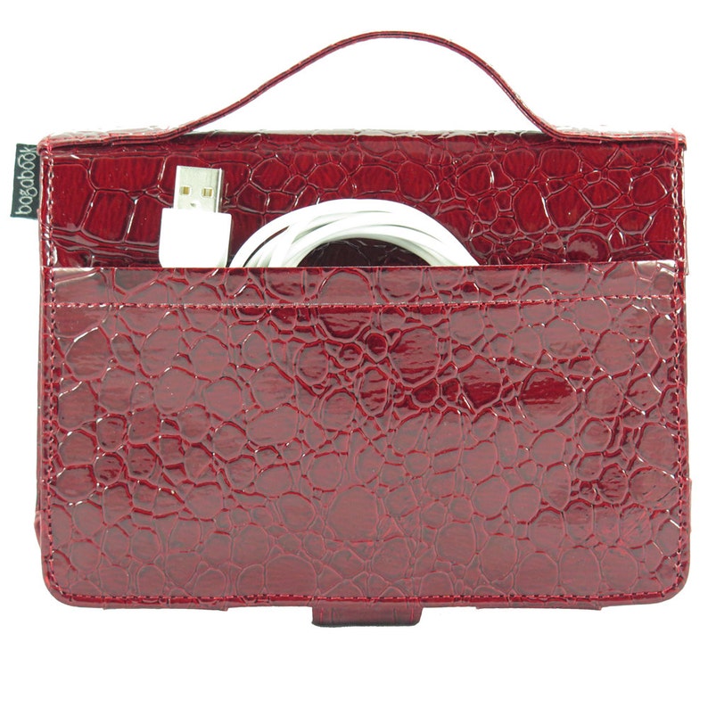 Kindle 6 Inch Ebook Reader Cover Case Bagabook Trendy Red Croc Etsy UK