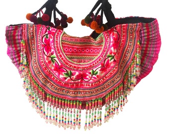 Ibiza tote with tassels, festival bag, coachella bag