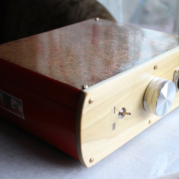 SALE: Audiophile Ultimate Reference Headphone Amplifier Amp > Artisan Crafted > Reclaimed & Repurposed Wood Case > Made in CALIFORNIA, USA