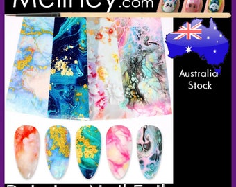 Paintings Nail Art Transfer Foils Holographic Patterns Manicure Decor Decoration Galaxy rainbow Transparent Leaf Snowflake