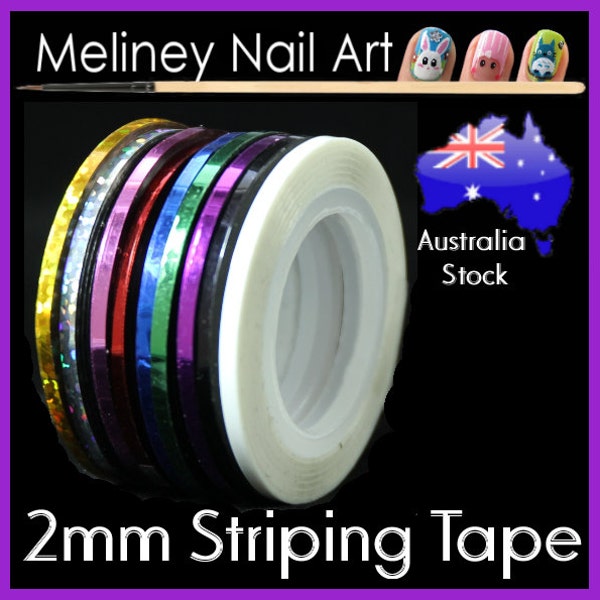 2mm Striping tape Nail Art Lines Manicure Stickers decal decoration