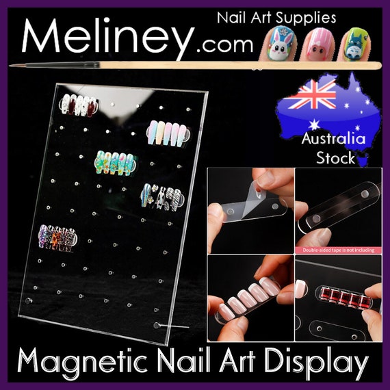 Designer Clear Acrylic Nail Art Display Stand - 32 / 64 PCS