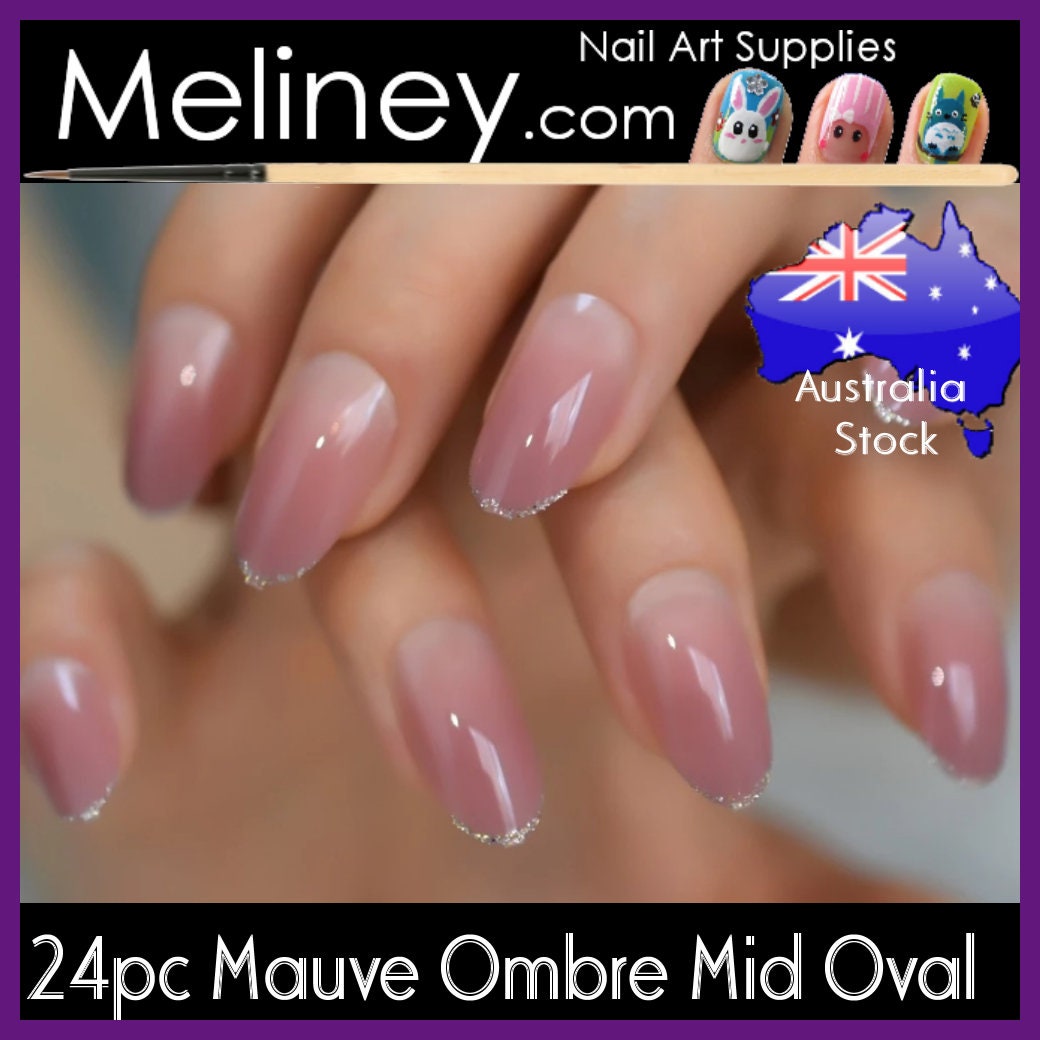 24pc Full Nail French Tips Natural Finger False Fake Art Cover - Etsy