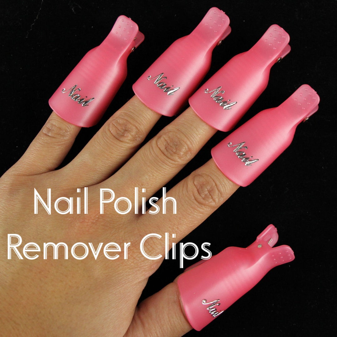 10pc Nail Polish Remover Clips Nail Art Soak off Tool Manicure Etsy