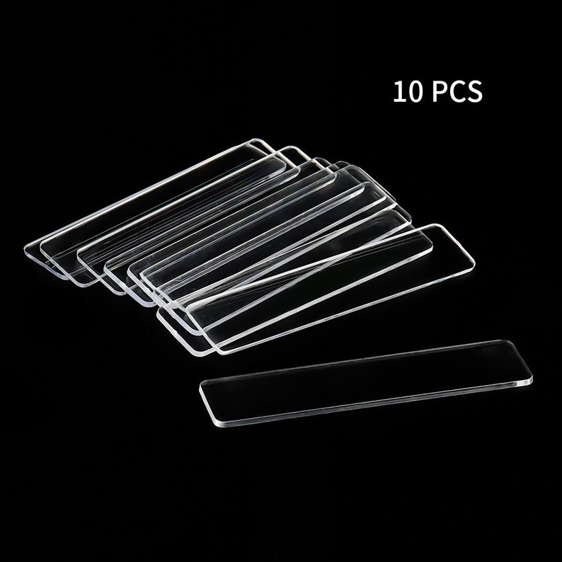 10pc Display Plate Nail Tip Stand Holder Nail Art Tool Salon Manicure acrylics slide Double Sided Tape 10pc Display Plate