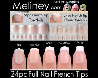 24pc Square Press On Nails Full Cover Fingers Toes Short Fake Nail Kits Gel Manicures Acrylic False Sticker DIY Salon Reusable Glue Gift Set