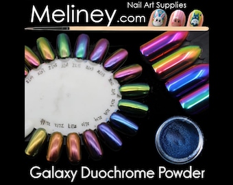 Galaxy Duochrome Nail Powder | Colour Shifting Chrome Pigment for Nails | Multichrome Holographic Nail Art | DIY Nail Art Pigment Supplies