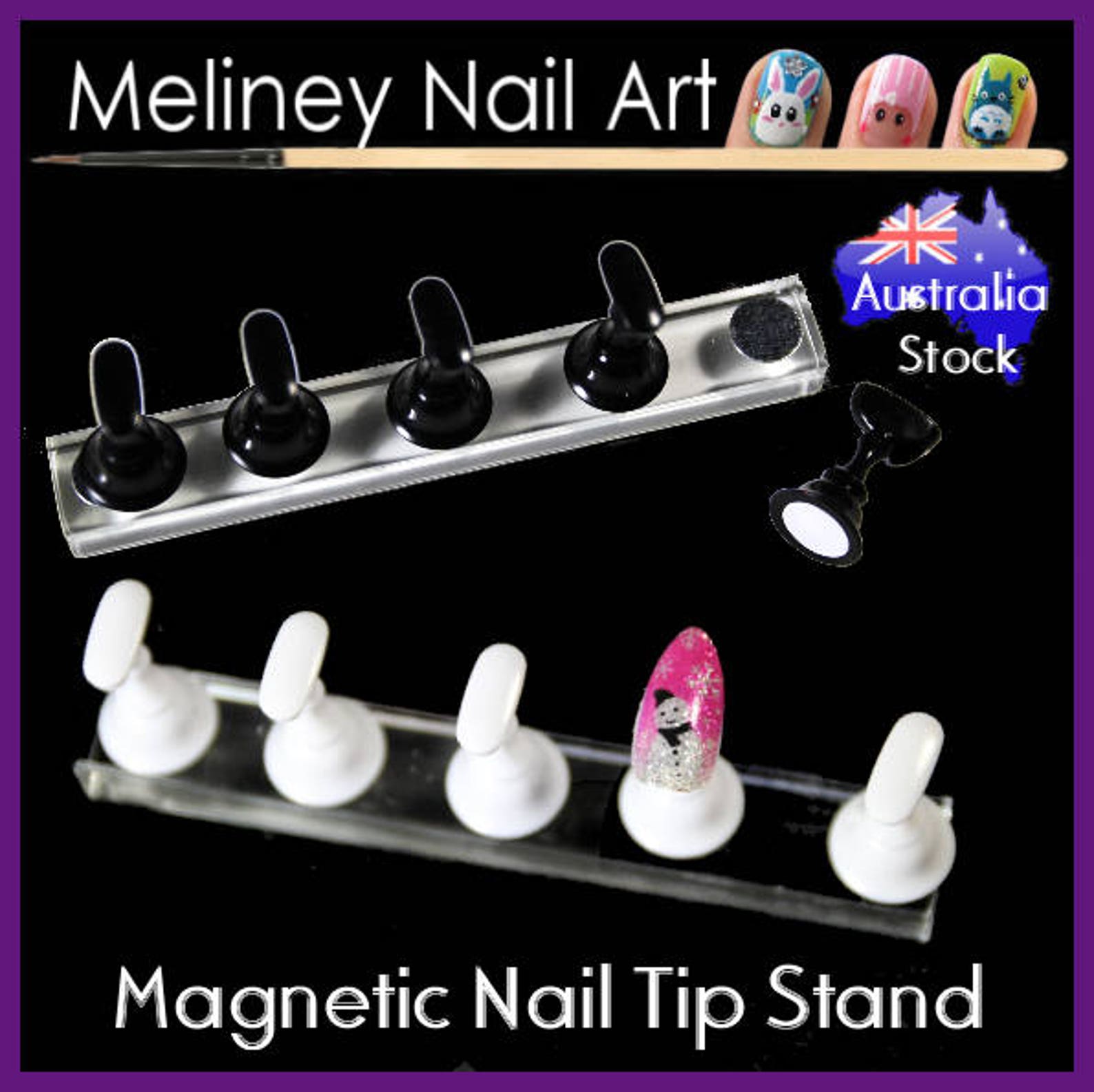 Nail Tip Display Stand Holder Set Practice Nail Art Etsy
