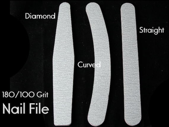 Bulk Nail Files Diamond Curved Straight 180/100 Grit Nail Art - Etsy Bulk Nail Files Diamond Curved Straight 180/100 Grit Nail Art - Etsy