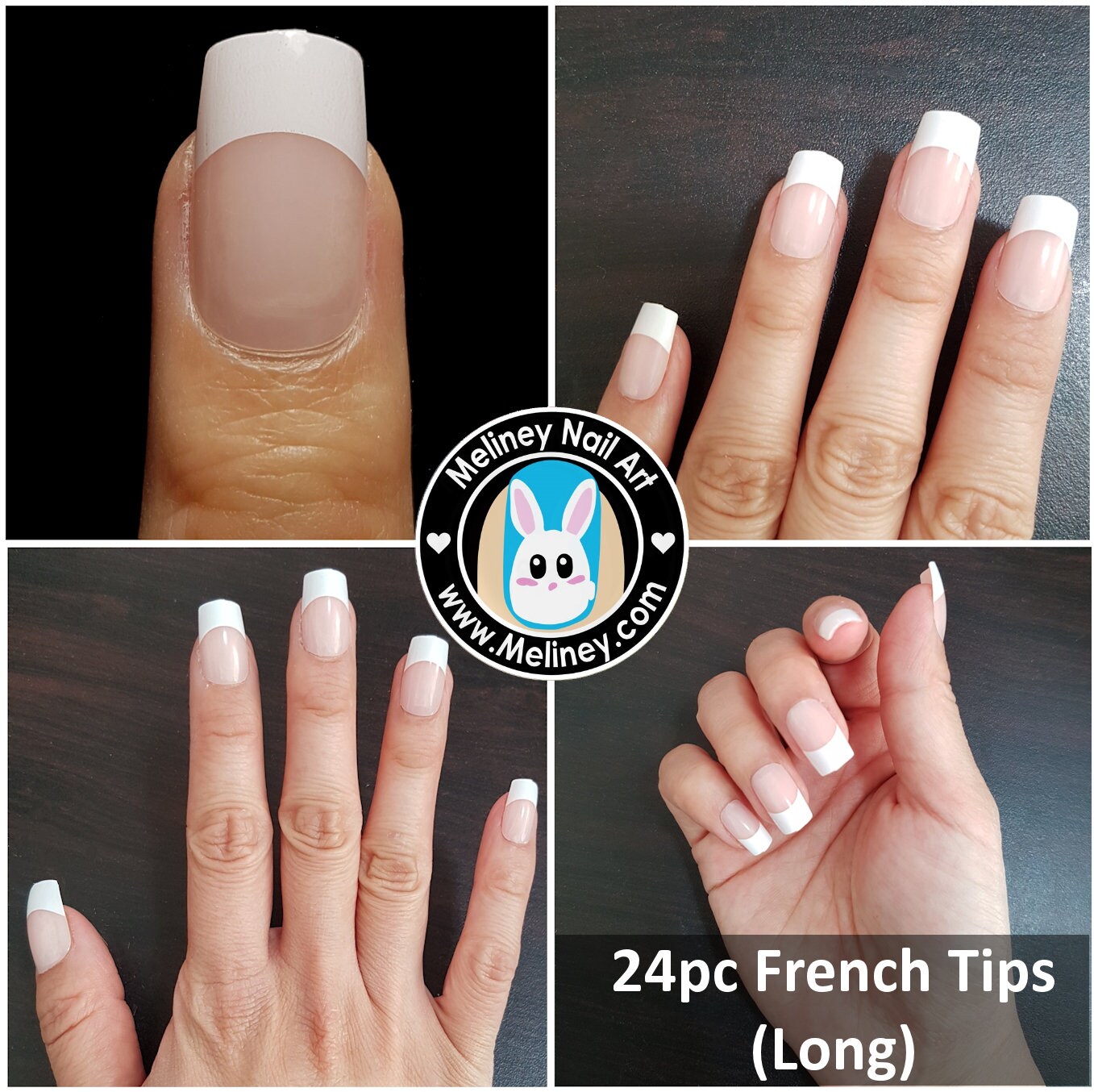 Yufana 500 Nagelspitzen French Nail Tips – Ballerina Form, 10 Größen, ABS Material Für French Manicure