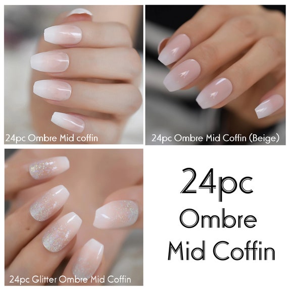 24pc Ombre French Tips Special Full Cover Gradient Fade Nail - Etsy New Zealand 24pc Ombre French Tips Special Full Cover Gradient Fade Nail - Etsy New Zealand