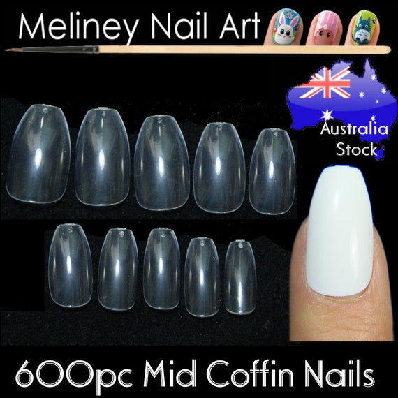 24pcs False Nail Long Pointy Head Wearable Fake Nails With Glue Blue Sky  White Cloud Water Drop Nail Stickers Press On Nail Tips - AliExpress