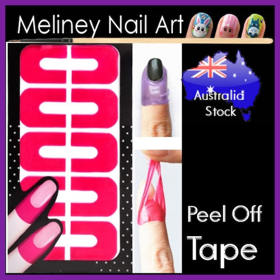 Peel off tape nail protector sticker Tip Guide Nail Art Manicure tools adhesive liquid tape replacement