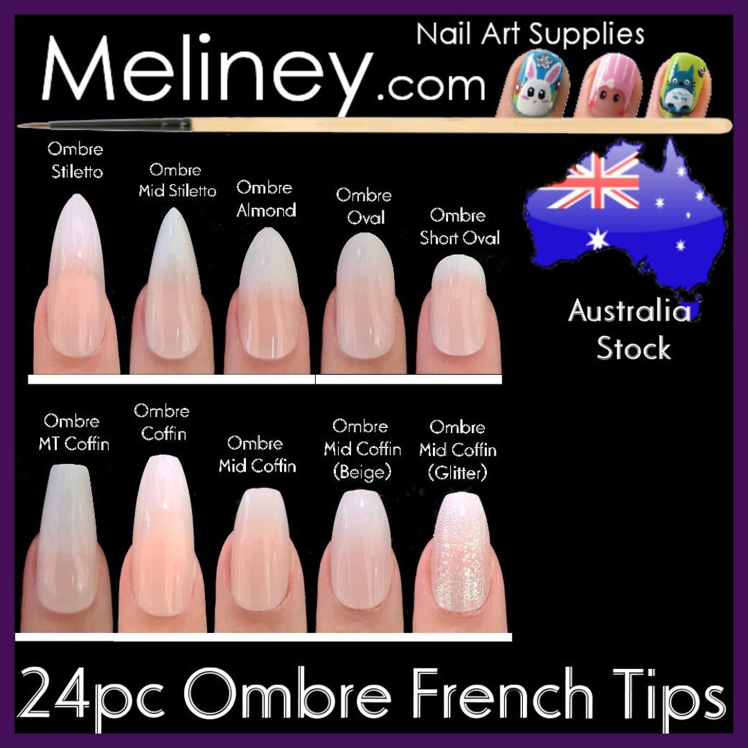 Amazon.com: MERVF Square Press on Nails Medium Fake Nails Ombre Green French  Tip Squoval Acrylic Nails Glossy 24pcs Glue on Nails for Women : Beauty &  Personal Care