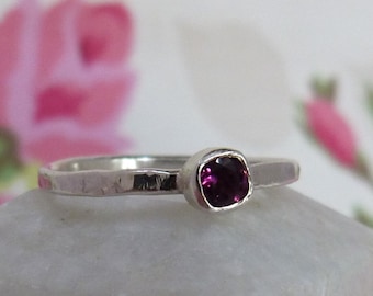 Sterling Silver Tourmaline Gemstone Ring.