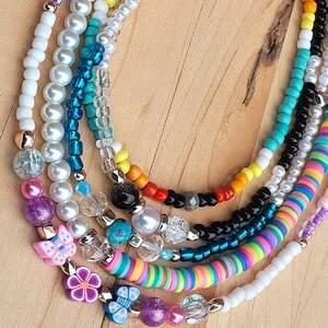 Beaded Choker Necklace: Beach Jewelry, Gifts for Friends