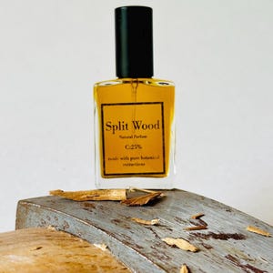 Split Wood Natural Cologne for Men, Wood Essential oil Cologne, Sandalwood Cologne, Cedar Cologne, Botanical Perfume, Organic Perfume, Wood