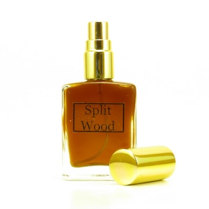 Split Wood Natural Cologne for Men, Wood Essential oil Cologne, Sandalwood Cologne, Cedar Cologne, Botanical Perfume, Organic Perfume, Wood