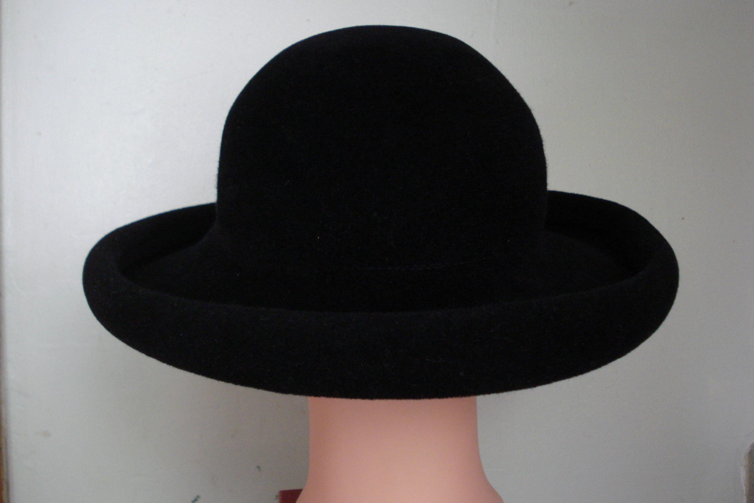 ERIC JAVITS HAT / Vintage Black Velvet Never Worn Hat W  display picture 2
