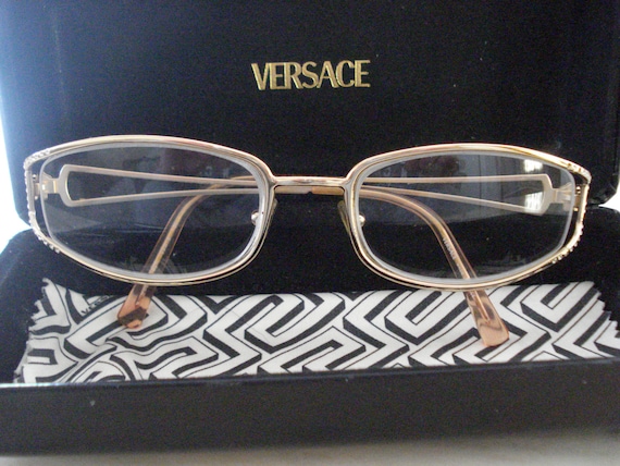 versace gold rim glasses