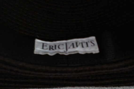 VINTAGE ERIC JAVITZ Hat / Chocolate Brown Corduro… - image 3