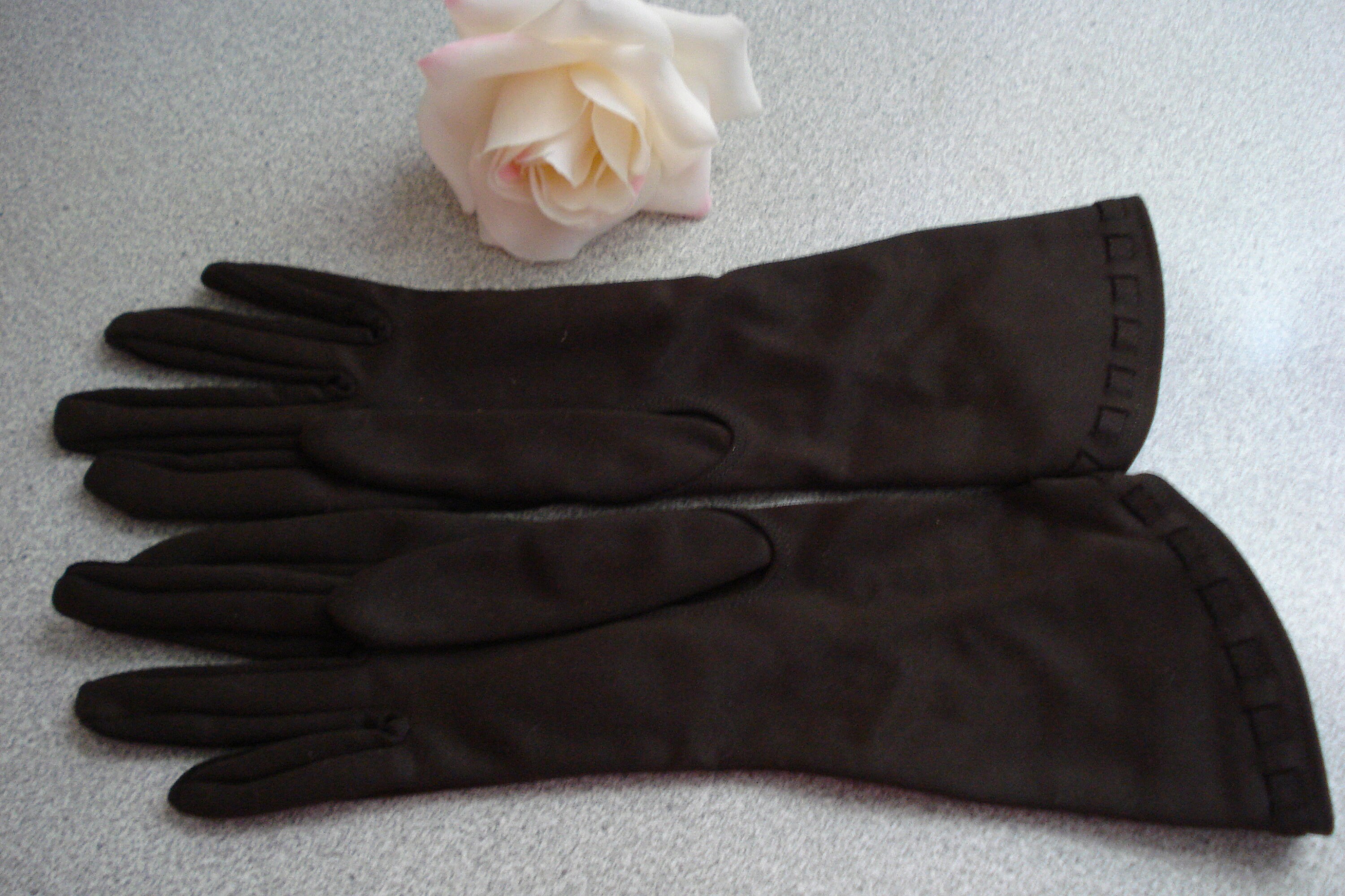 VINTAGE KAYSER GLOVES / Unworn / Chocolate Brown Ladies Gloves Etsy