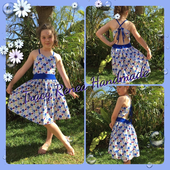 strappy flower girl dress