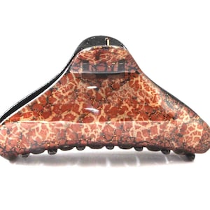 Latest French Hair Claw Clips Made In France Large 3 1/2 Inch Tortoise Shell Glossy Durable Hair Claw Clips For Women Q59