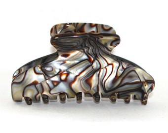 SALE Latest French Hand-Made Hair Claws Large 3.5 Inch Onyx Tortoise Claw Clips For Girls (Exclusive Edition) N46