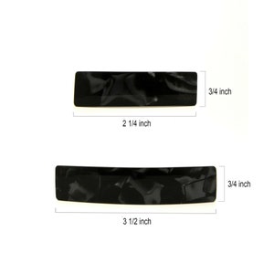 Latest Edition French Black & Gray Hand-Made Hair Barrettes Made In France Hair Clips Accessories For Women N40S-N40