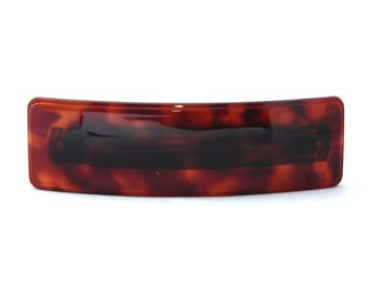 Vintage French Barrette Curved Bakelite Celluloid Hand  display picture 2