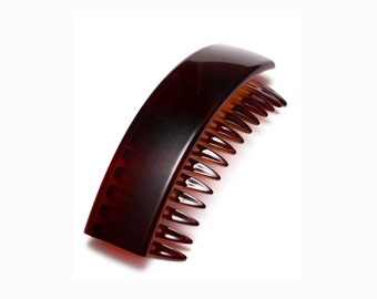 Latest Collection French Modern Design Large Slide Hair Comb Celluloid Acetate 3 x 1 Inches Tortoise Hair Clip U25