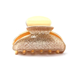 Latest French Hair Claw Clips For Women Made In France 2 3/4 x 1 1/2 Inch Large Cream Hair Accessories Jaw Clip D13