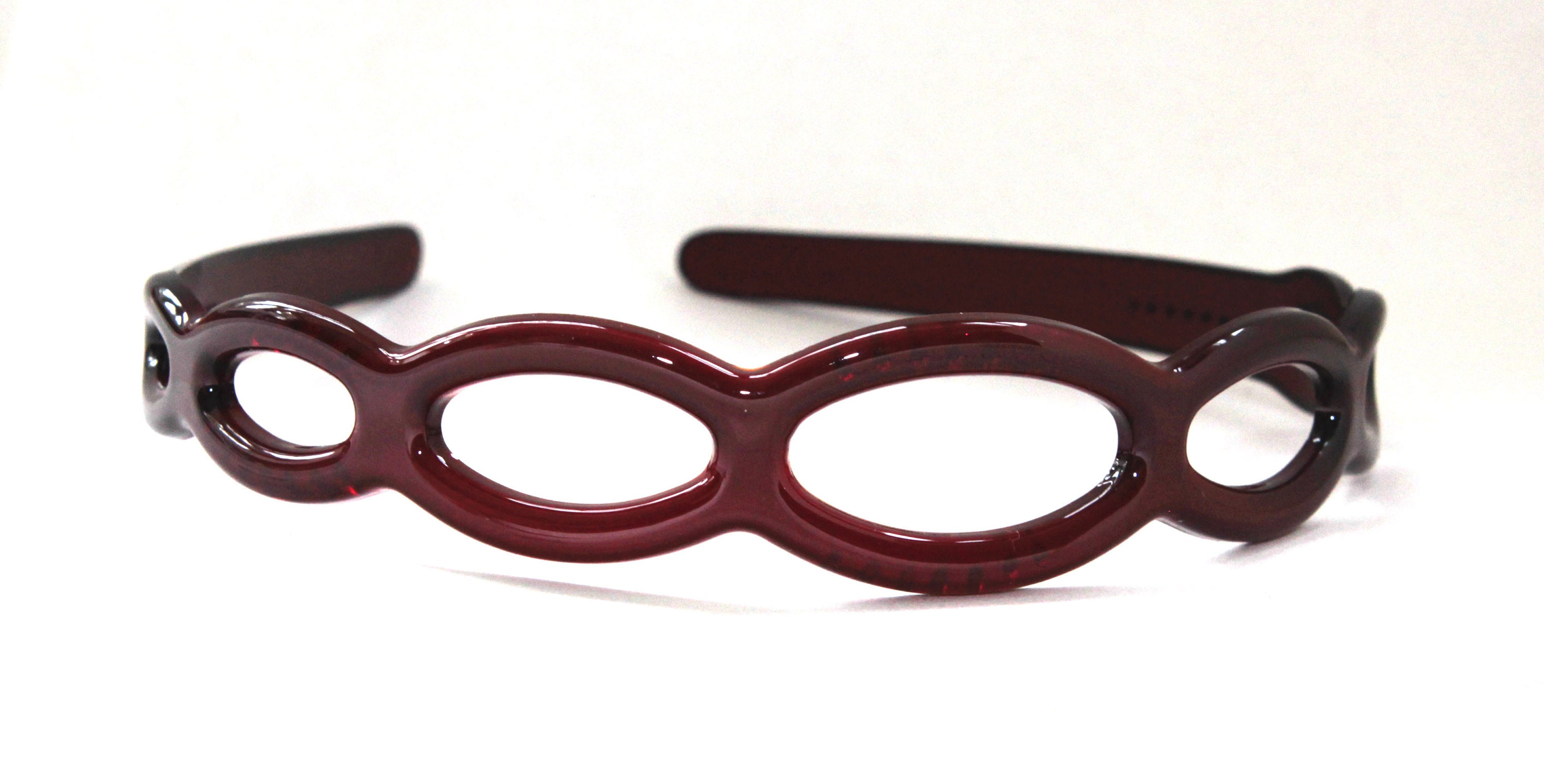 French Tortoise Shell Slim Graduated Oval Headband Celluloid Acetate Made In France Fashionable Hair Accessories U79
