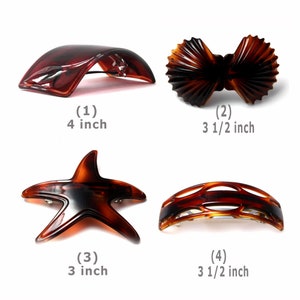 Festive Holiday Session Combo Offers French Hair Barrette Celluloid Acetate High Quality Hair Accessories U13-14-15-16