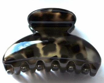 Fermaglio per capelli con artiglio francese – Grande acetato di celluloide, finitura tartaruga 4,5 pollici / Presa elegante per capelli spessi U44 - Italia