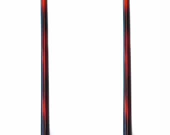 Set Of 2 French Heart Hair Stick Made Of High Quality Celluloid Acetate Tortoise Large 6 Inches Long Hair Pins Hair Clip Made In France U35