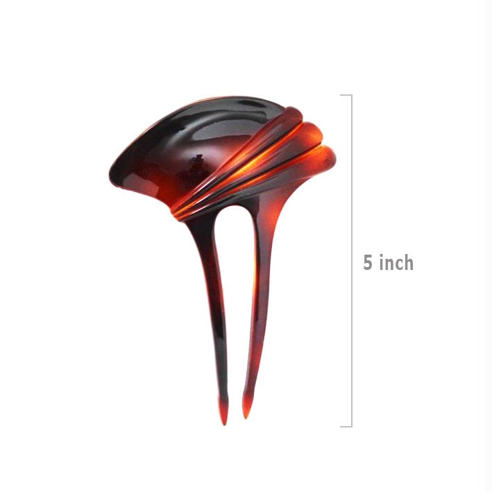 French Hair Stick Best Suitable For Hair Bun Celluloid Tortoise Shell 5 Inches Large Hair Stick Hair Accessories U39