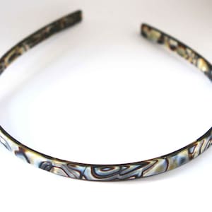 Handmade Headband Made In France Onyx Tortoise Shell Headpiece Free Size Hair Clip Hair Accessories Headbands N15