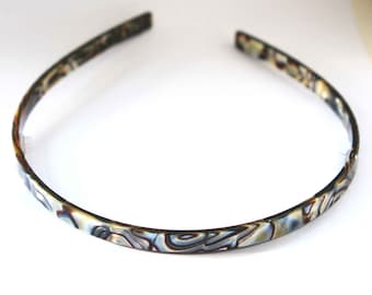 Handmade Headband Made In France Onyx Tortoise Shell Headpiece Free Size Hair Clip Hair Accessories Headbands N15