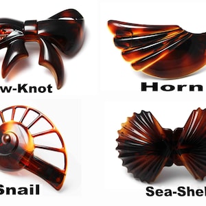 New Holiday Collections French Barrette Celluloid Tortoise Shell 3 Inches Made In France Stamped Steel Hinge Hair Barrettes U10-13