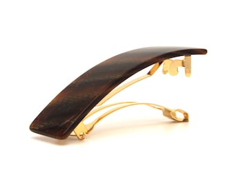 French High Quality Handmade Hair Barrette Large 3 1/2 x 3/4 Inch New Pattern Hair Clip Hair Accessories N88A