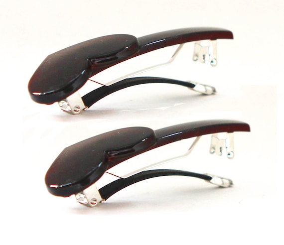 Set Of 2 Barrette/Hair Clips Made In France SALE SET OF 2 High Quality French Tortoise Hair Barrette  main image 4