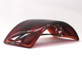 Made in France Curved Barrette Tortoise Shell 4" x 2" Clip Hair Accessories U15