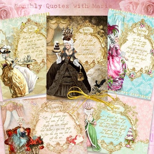Marie-Antoinette  cartes de voeux , Images digitales, Découpage, scrapbooking, cartes postales, cartes d'art, imprimables, images numerique