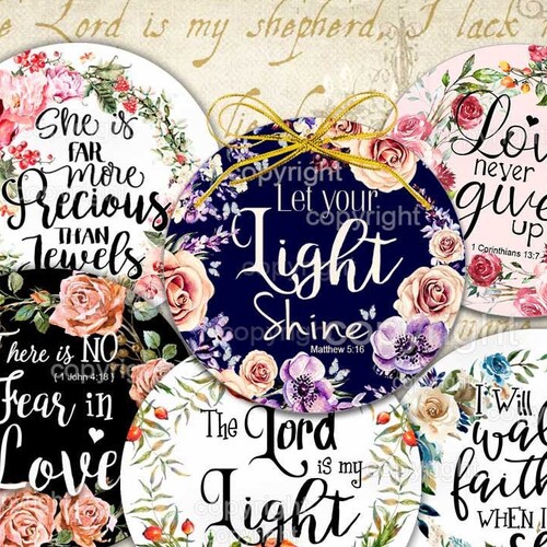 BIBLE VERSES Stickers 3 2 2.5 - Etsy