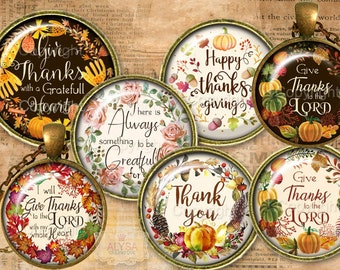 7 Bible Verses Thanksgiving  30mm, 1 inch Digital Collage Sheets, Scripture art  Bottle cap images inspirational quotes, Images for pendants