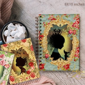 Shabby Chic FLEURS victorien Silhouettes - x6 cartes de voeux , découpage, Images digitales + x4 Etiquettes GRATUITES, scrapbooking