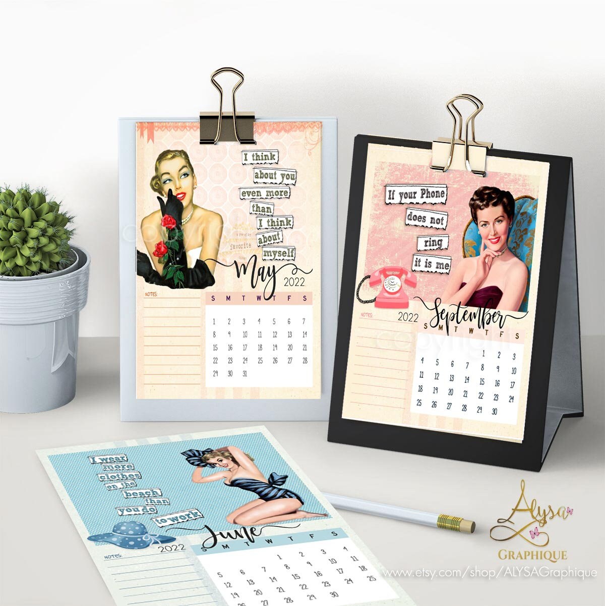 SARCASTIC LADIES Calendar 2022 PRINTABLE 2022 Monthly Etsy Australia